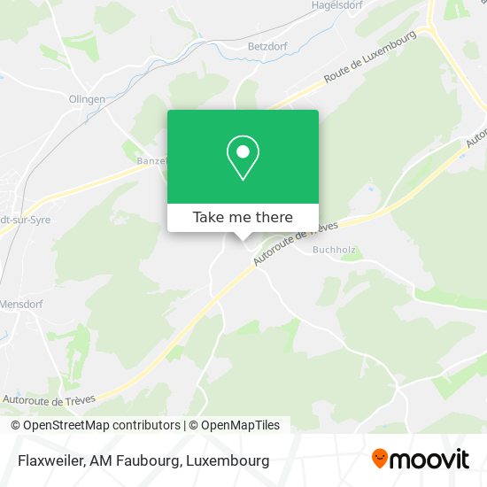Flaxweiler, AM Faubourg Karte