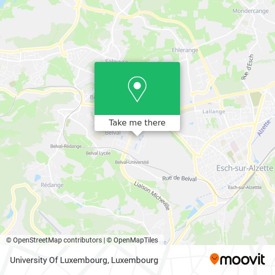 University Of Luxembourg map