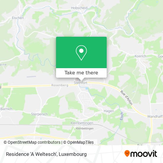 Residence 'A Weltesch' map