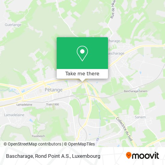 Bascharage, Rond Point A.S. map
