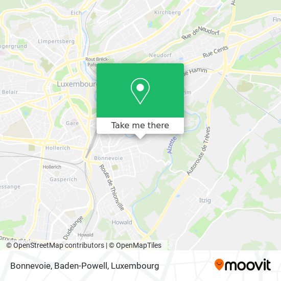 Bonnevoie, Baden-Powell map