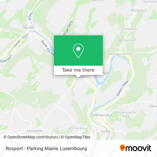 Rosport - Parking Mairie map