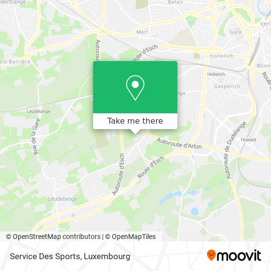 Service Des Sports map