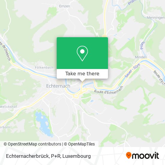 Echternacherbrück, P+R map