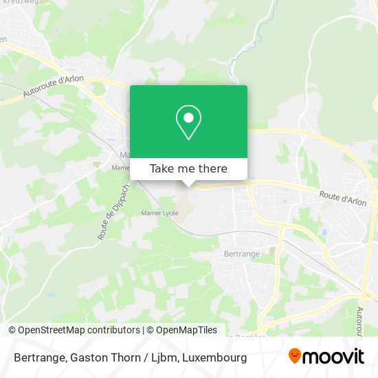 Bertrange, Gaston Thorn / Ljbm map