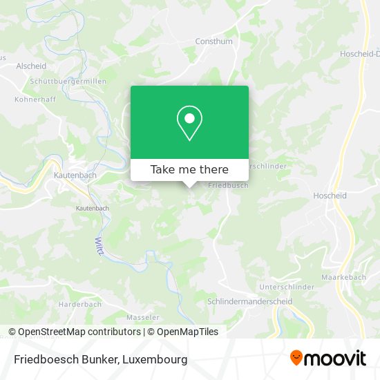 Friedboesch Bunker Karte