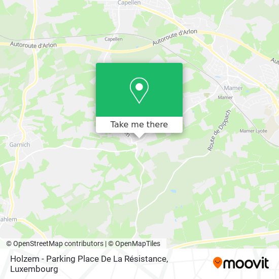 Holzem - Parking Place De La Résistance Karte