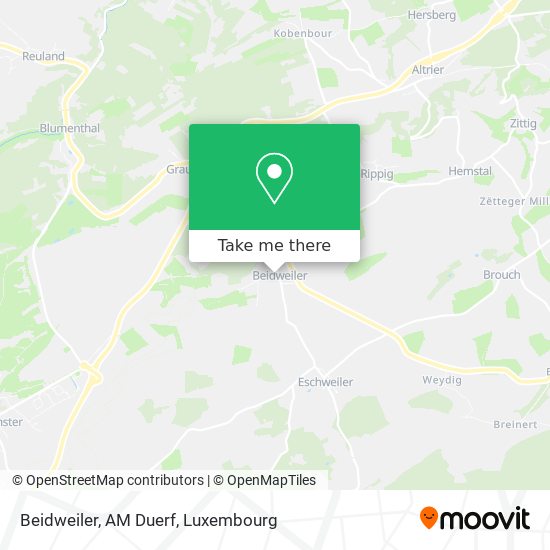 Beidweiler, AM Duerf map