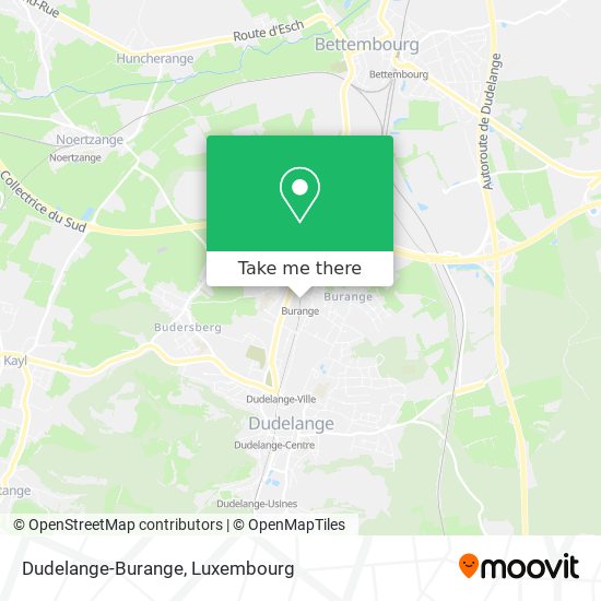 Dudelange-Burange map