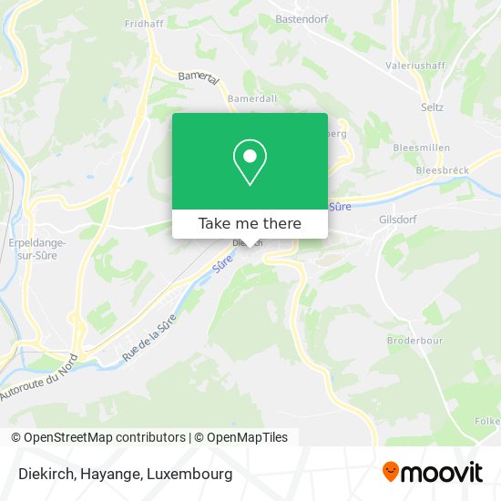 Diekirch, Hayange Karte