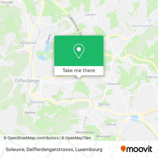 Soleuvre, Deifferdengerstrooss map