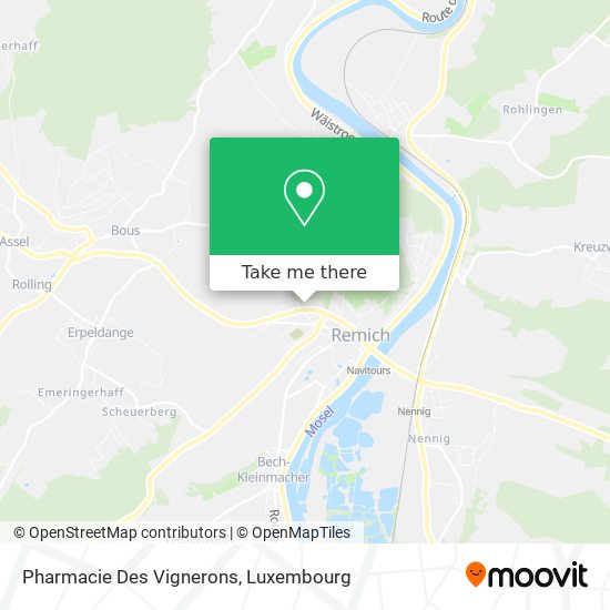 Pharmacie Des Vignerons Karte