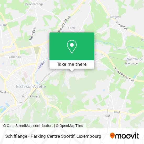 Schifflange - Parking Centre Sportif Karte
