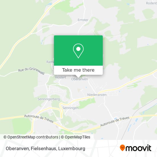 Oberanven, Fielsenhaus Karte