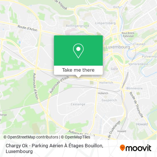 Chargy Ok - Parking Aérien À Étages Bouillon map