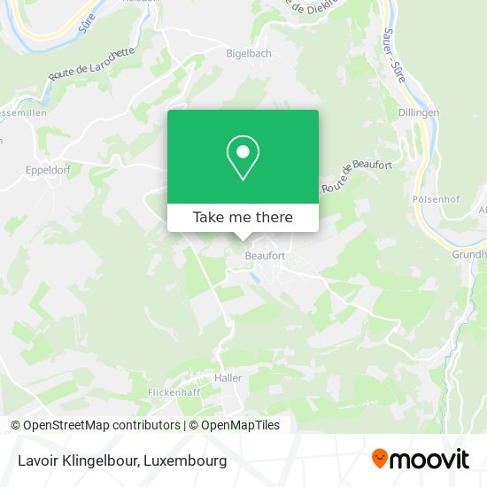 Lavoir Klingelbour map