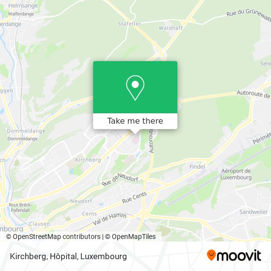 Kirchberg, Hôpital map