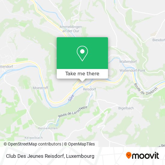 Club Des Jeunes Reisdorf map