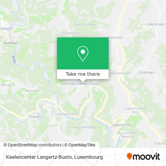 Keelencenter Langertz-Busto Karte