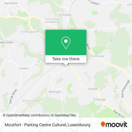 Moutfort - Parking Centre Culturel map