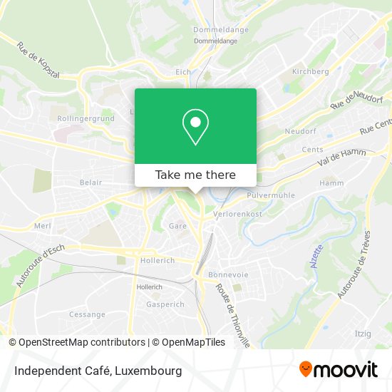 Independent Café map