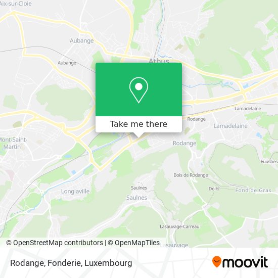 Rodange, Fonderie map