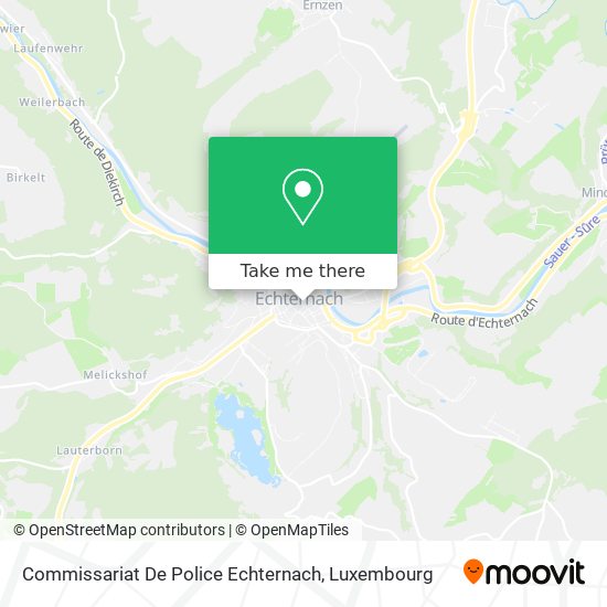 Commissariat De Police Echternach map