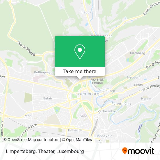 Limpertsberg, Theater Karte