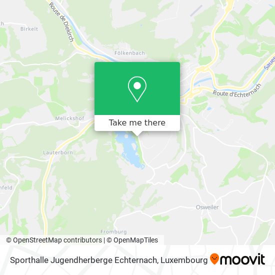 Sporthalle Jugendherberge Echternach map