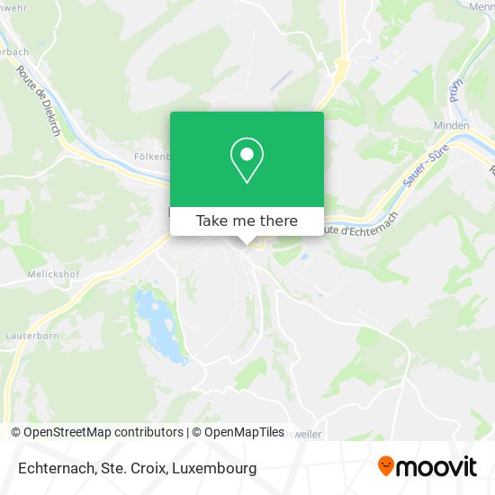Echternach, Ste. Croix map