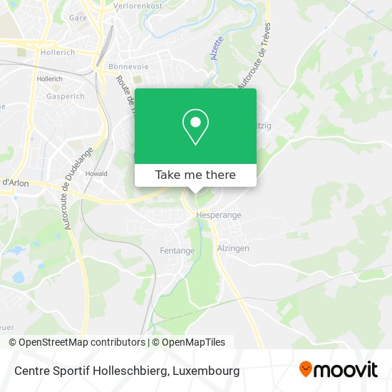 Centre Sportif Holleschbierg Karte