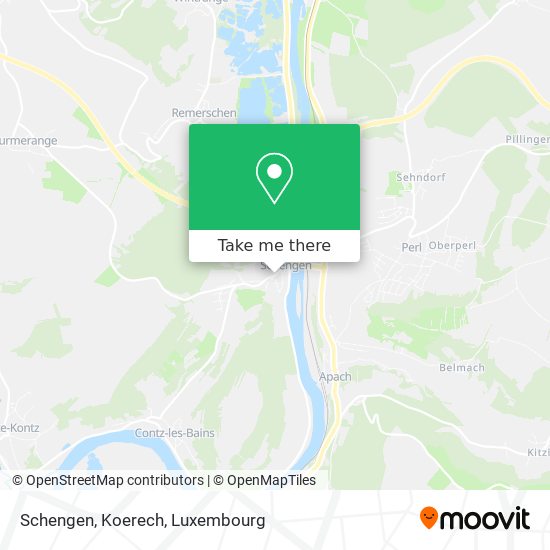 Schengen, Koerech map