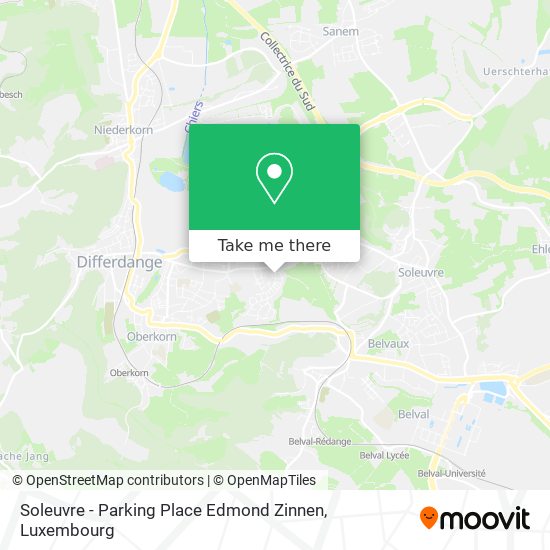 Soleuvre - Parking Place Edmond Zinnen map
