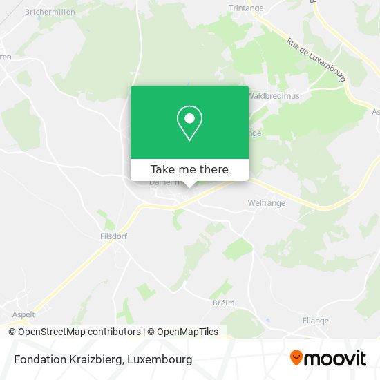 Fondation Kraizbierg Karte