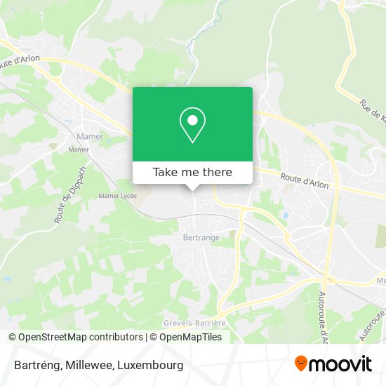 Bartréng, Millewee map