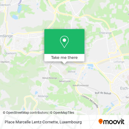 Place Marcelle Lentz-Cornette map