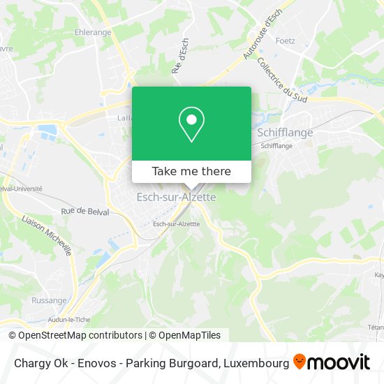 Chargy Ok - Enovos - Parking Burgoard map