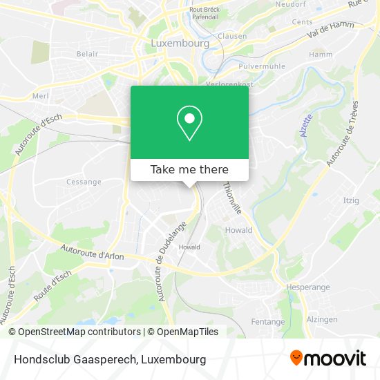 Hondsclub Gaasperech map