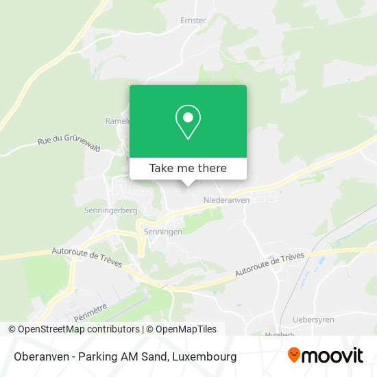 Oberanven - Parking AM Sand Karte
