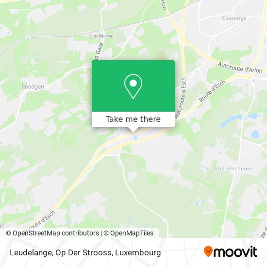 Leudelange, Op Der Strooss map