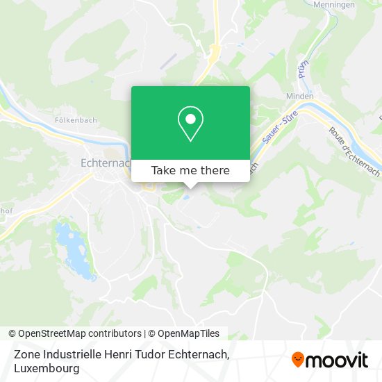 Zone Industrielle Henri Tudor Echternach map