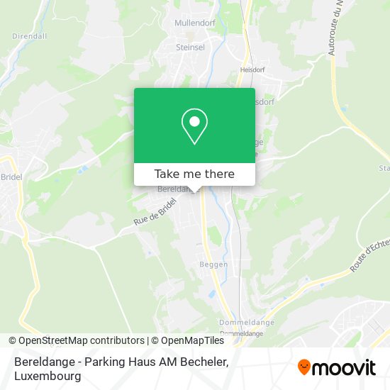 Bereldange - Parking Haus AM Becheler map