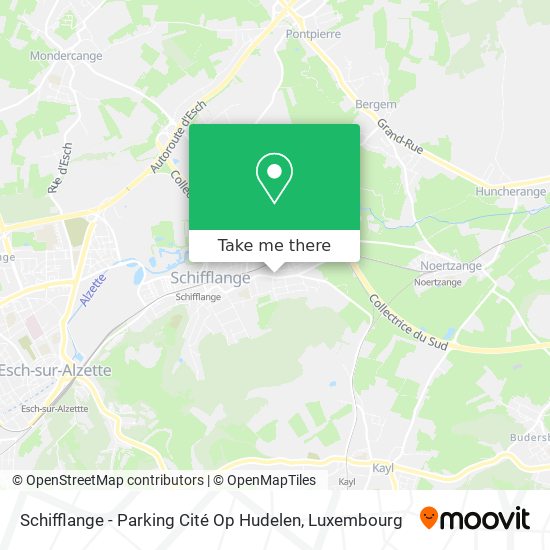Schifflange - Parking Cité Op Hudelen map