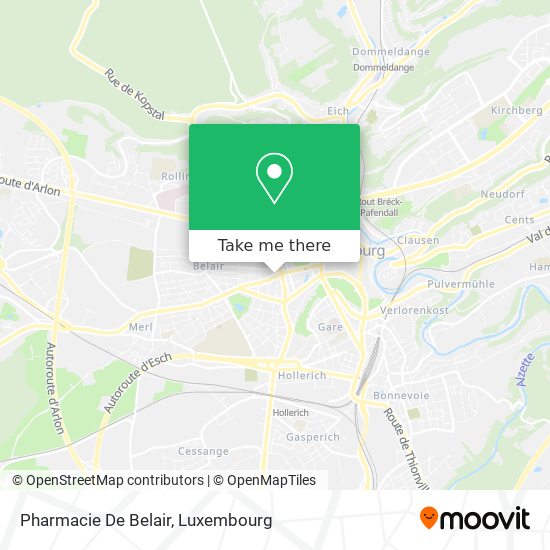 Pharmacie De Belair map