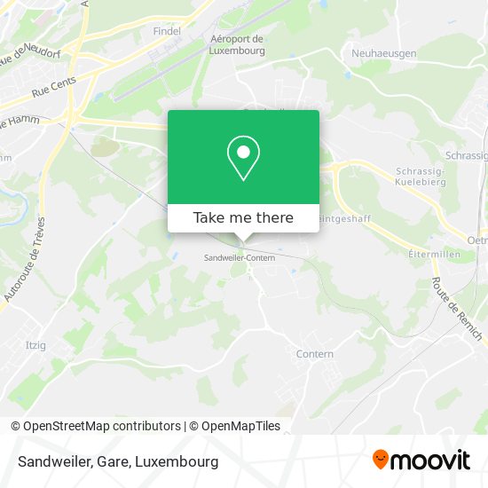 Sandweiler, Gare map