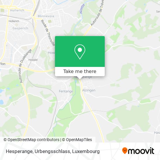Hesperange, Urbengsschlass map