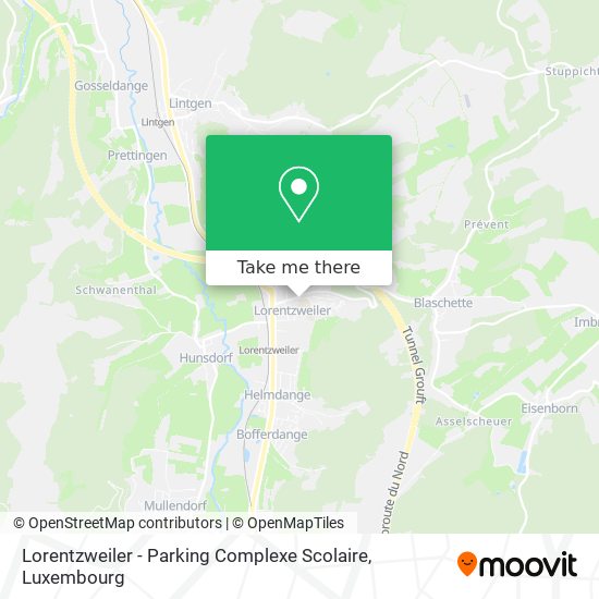 Lorentzweiler - Parking Complexe Scolaire Karte