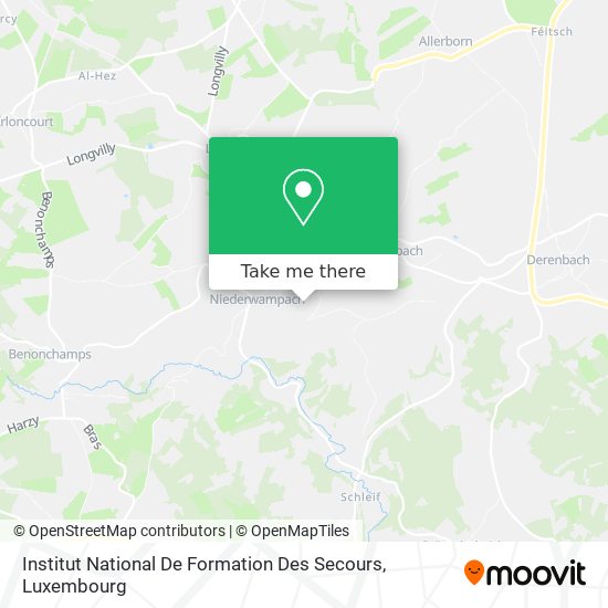 Institut National De Formation Des Secours map