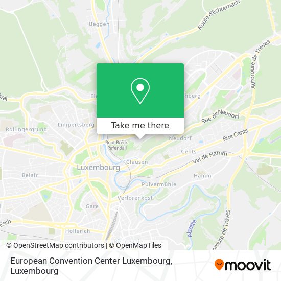 European Convention Center Luxembourg map