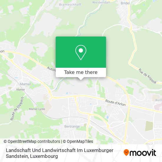 Landschaft Und Landwirtschaft Im Luxemburger Sandstein map